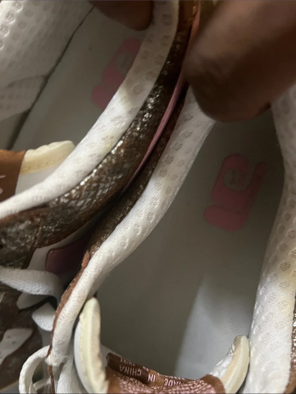 Vintage classic Air Force One Nike unisex in White, Pink shiny brown🔥🔥🔥